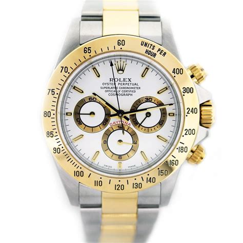 rolex daytona 2 tone white|Rolex daytona price list.